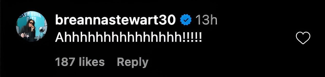 Stewart's IG comment